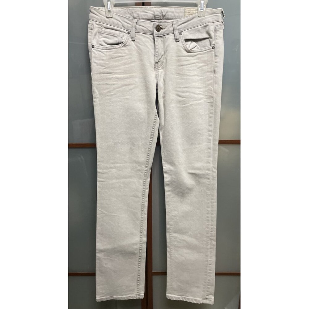 All Saints Lovatt Drainpipe Light Grey Womens Faded Denim Skinny Jeans Size 27